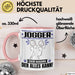 Jogger Tasse Geschenk für Jogger Der Mann Der Alles Kann Geschenkidee zum Geburtstag Rosa Trendation