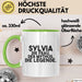 Sylvia Tasse Sylvia – Die Frau. Der Mythos. Die Legende. Geschenk Grün Trendation