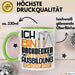 Dachdecker Ausbildung Tasse Geschenk Ich Bin Dachdecker In Der Ausbildung Ich Darf Das Geschenkidee Spruch Grün Trendation