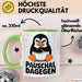Sarkastischer Pinguin Tasse Geschenk Lustige Geschenkidee Spruch Pauschal Dagegen Grün Trendation