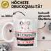 EDM-Enthusiastin Weil Es Keinen Schöneren Beruf Gibt Tasse Geschenk für Eine EDM-Enthusiastin Lustig Weiß Trendation