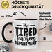 Lehrer Tasse Geschenk Müde The Tired Teacher Department Geschenkidee Lieblingslehrer Kaffee-Becher Trendation