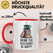 Buchleser Bücher Lesen Tasse Geschenk Lustige Geschenkidee Spruch Tee Trinken Bücher Lesen Rot Trendation