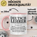 Deutschlehrer Unterricht Tasse Geschenk Lustige Geschenkidee Spruch Deutsch Lehrer Rosa Trendation