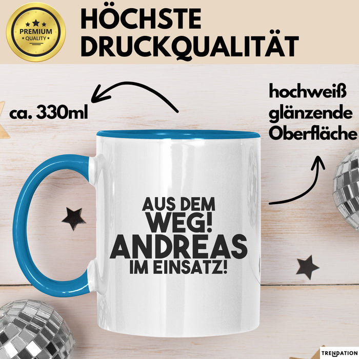 Andreas Tasse Aus Dem Weg! Andreas Im Einsatz! Geschenk