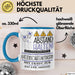 Katzenschutzaktivistin Tasse Geschenk Lustig Abstand Halten Hochleistungs-Katzenschutzaktivistin Mit Drang Zur Perfektion Bei Der Arbeit Blau Trendation
