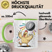 Hühnerliebhaber Tasse Geschenkidee für Geflügel Fans Grün Trendation