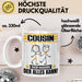 Cousin Tasse Geschenk für Cousin Der Mann Der Alles Kann Geschenkidee zum Geburtstag Weiß Trendation