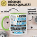 Gesangslehrer Geschenk Tasse Lustiger Spruch Erheben Sie Sich Der Gesangslehrer Betritt den Raum Grün Trendation