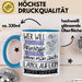 Langläuferin Tasse Geschenk Spruch Wer Will Schon Prinzessin Sein Wenn Man Auch Langläuferin Sein Kann Blau Trendation