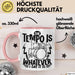 Schlagzeugspieler Drummer Geschenk Tasse The Tempo Is Whatever I Say It Is Schlagzeueger Geschenkidee Kaffee-Becher Rosa Trendation