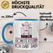 Geschenk für Songtexterin Tasse Lustige Geschenkidee Geburtstag Ich Bin Songtexterin Ich Darf Das Blau Trendation