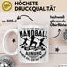 Mädchen Handball-Spielerin Tasse Geschenk Spruch Echte Mädchen Spielen Handball Geschenkidee Frauen Ein Tag Ohne Handball Ist Wie Keine Ahnung Weiß Trendation