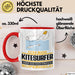 Kitesurfer Geschenk Tasse Ich Bin Kitesurfer Aber Sag Doch Einfach Superheld Lustige Geschenkdiee für Kitesurfer Kaffee-Becher Rot Trendation