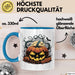 Halloween Tasse Geschenkidee für Grusel Saison Fans Blau Trendation