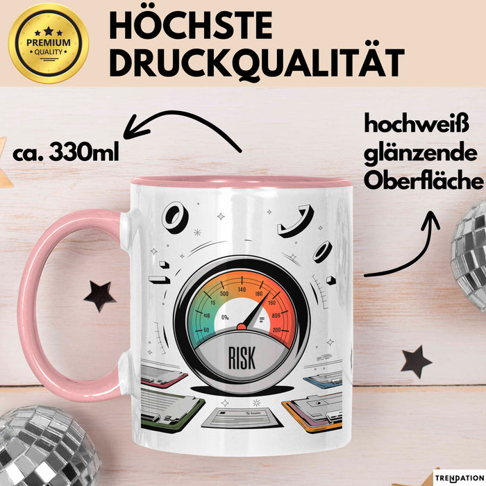 Aktuar Tasse Geschenk Lustige Geschenkidee Spruch Für Risiko Analysten Rosa Trendation