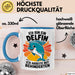Delfin Tierliebhaber Tasse Geschenk Lustige Geschenkidee Spruch Ich Bin Ein Delfin Ich Arbeite Mit Behinderten Blau Trendation