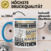 Outdoor-Koch Geschenk Kaffee-Tasse Geschenkidee für Outdoor-Koch Ich Bin Outdoor-Koch Ich Kann Es Dir Erklären Jedoch Nicht Für Dich Verstehen Spruch Lustig Blau Trendation