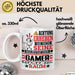 Gamer Geschenk Tasse Lustiger Spruch Erheben Sie Sich Der Gamer Betritt den Raum Weiß Trendation