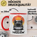 LKW Fahrer Tasse Geschenk Lustige Geschenkidee Spruch Für Straßen Krieger Rot Trendation