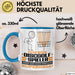 Discgolf-Spieler Geschenk Tasse Ich Bin Discgolf-Spieler Aber Sag Doch Einfach Superheld Lustige Geschenkdiee für Discgolf-Spieler Kaffee-Becher Blau Trendation