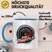 Auto Fan Tasse Geschenkidee Vollgas Schrauber Spruch Geschenkidee Lustig Blau Trendation