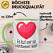 Entschuldigung Tasse Es Tur Mir So Leid Geschenkidee Sorry Becher Grün Trendation