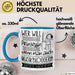 Musikbloggerin Tasse Geschenk Spruch Wer Will Schon Prinzessin Sein Wenn Man Auch Musikbloggerin Sein Kann Blau Trendation