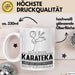 Karateka Geschenk Tasse Ich Bin Karateka Aber Sag Doch Einfach Superheld Lustige Geschenkdiee für Karateka Kaffee-Becher Weiß Trendation