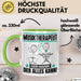 Musiktherapeut Tasse Geschenk für Musiktherapeut Der Mann Der Alles Kann Geschenkidee zum Geburtstag Grün Trendation