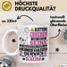 Hundegassi-Service Geschenk Tasse Lustiger Spruch Erheben Sie Sich Der Hundegassi-Service Betritt den Raum Weiß Trendation
