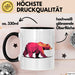 Bär Tierliebhaber Tasse Geschenk Lustige Geschenkidee Spruch Schwarz Trendation