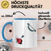 Bogenjäger Tasse Geschenkidee Bogenschütze Lustiger Spruch Geschenkidee Lustig Blau Trendation
