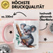 Koala Tierliebhaber Tasse Geschenk Lustige Geschenkidee Spruch Rosa Trendation