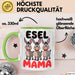 Esel Mama Tasse Geschenk Lustige Geschenkidee Spruch Esel Mama Grün Trendation