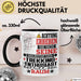 Trekking-Enthusiast Geschenk Tasse Lustiger Spruch Erheben Sie Sich Der Trekking-Enthusiast Betritt den Raum Schwarz Trendation