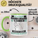 Paddelboard-Lehrer Tasse Geschenk für Paddelboard-Lehrer Geburtstag Lustiger Spruch Kaffee-Becher Was Ist Deine Superkraft Grün Trendation