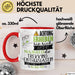 Trekking-Enthusiastin Tasse Geschenk Lustiger Spruch Bitte Erheben Sie Sich Seine Majestät Die Trekking-Enthusiastin Betritt Den Raum Rot Trendation