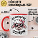 Schaf Tier Bauer Tasse Becher Geschenk Lustige Geschenkidee Spruch Ich Bin Hier Die Schäffin Rot Trendation