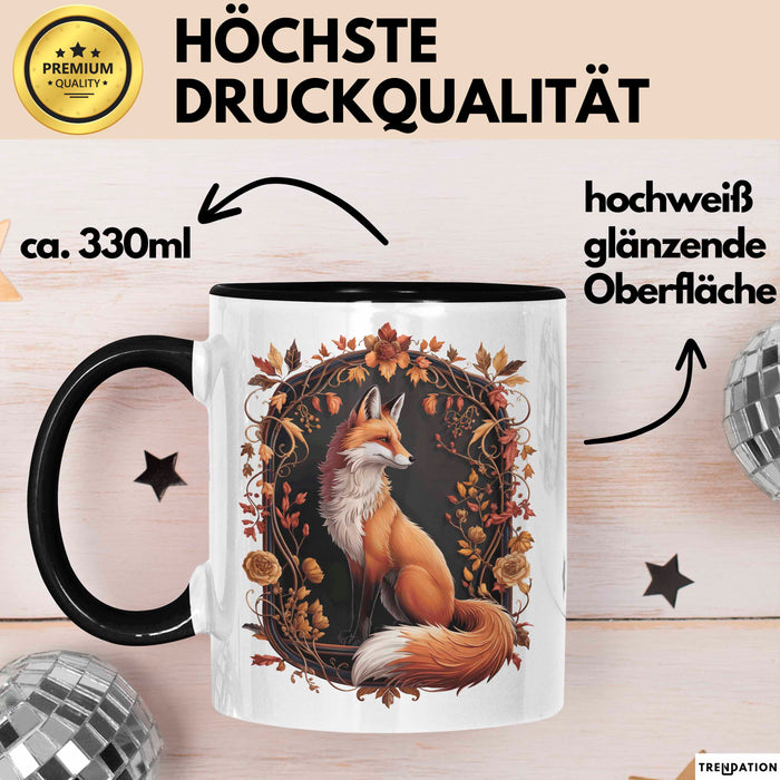 Fuchs Tierliebhaber Tasse Geschenk Lustige Geschenkidee Spruch Trendation