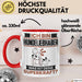Hundeliebhaber Tasse Geschenk für Hundeliebhaber Geburtstag Lustiger Spruch Kaffee-Becher Was Ist Deine Superkraft Rot Trendation