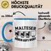 Malteser Hören Aufs Wort Tasse Geschenk Malteser Besitzer Mama Becher Blau Trendation