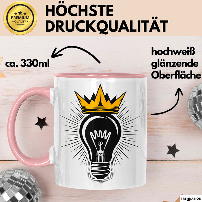 Startup Gründer Tasse Geschenkidee für Unternehmer Fans Rosa Trendation