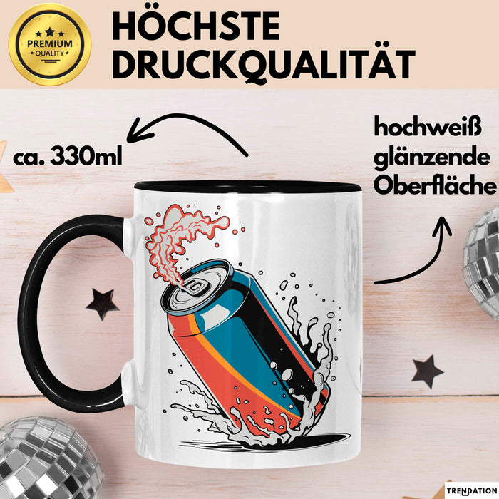 Softdrink Fan Tasse Geschenkidee für Limo und Cola Liebhaber Trendation