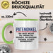 Patenonkel Tasse Geschenk Du Bist Nicht Du Geschenkidee Patenkind Taufe Grün Trendation