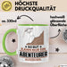 Abenteurer Geschenk Tasse So Gut Kann Nur Ein Abenteurer Aussehen Geschenkidee Kaffee-Becher Grün Trendation