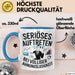 Sarkasmus Tasse Geschenkidee Erscheinung Mit Null Ahnung Blau Trendation