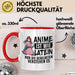 Anime-Liebhaber Tasse Geschenk Anime Ist Wie Latein Nur Die Gebildeten Verstehen Es Rot Trendation