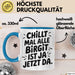 Birgit Tasse Geschenk Chillt Mal Alle Birgit Ist Ja Jetzt Da Geschenkidee Becher mit Name Blau Trendation