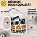 Büro Arbeit Kollege Tasse Becher Geschenk Lustige Geschenkidee Spruch Ahh Keine Ahnung Das War Die Andere Schicht Weiß Trendation